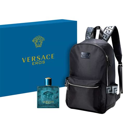 versace perfume for men|Versace men's perfume with backpack.